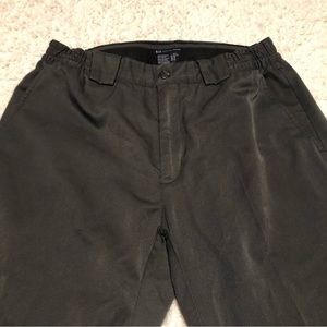 𝅺5.11 Tactical Series Pants Dark Grey Black Mens Size 36 Elastic Waist PED P2004